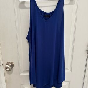 First Love Royal Blue V-Neck Top